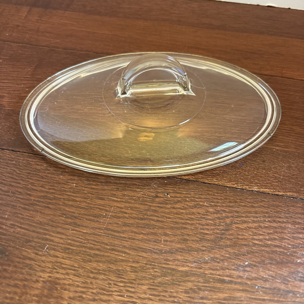 Vintage Pyrex Clear Glass L-31-C OVAL Casserole Dish Lid